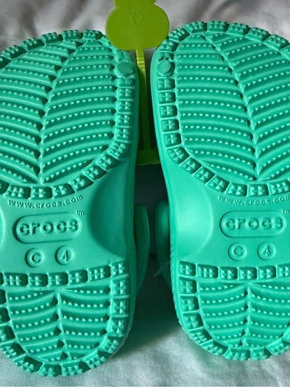 CROCS Kids Teal Green Slip-On Clog with Heel Strap